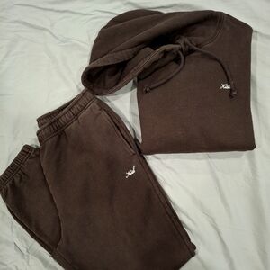 Kith Sweatpants Set, Chocolate Brown, Size Small